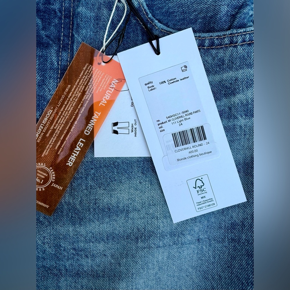 Moussy Vintage *NEW with tags * Women's Cloverhill Round Jeans. Size 24 - Picture 6 of 15